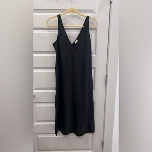Black slip dress